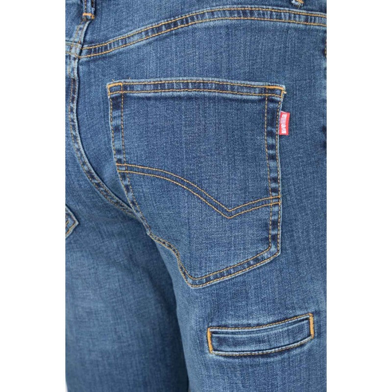 Detalle del tejido denim del pantalón Velilla 103018S - Vetonek