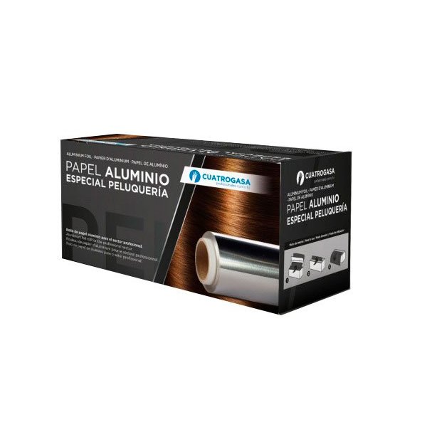 Papel de Aluminio Especial para Peluquería - Rollo 100m con Estuche Vetonek
