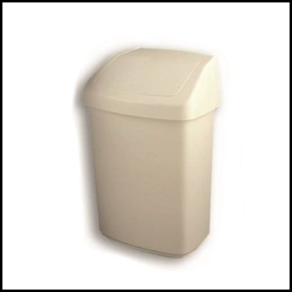 Papelera blanca de 25L con tapa basculante - Ideal para hogar y oficina - Vetonek