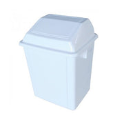 Lixeira branca universal de 25 litros com tampa giratória Vetonek