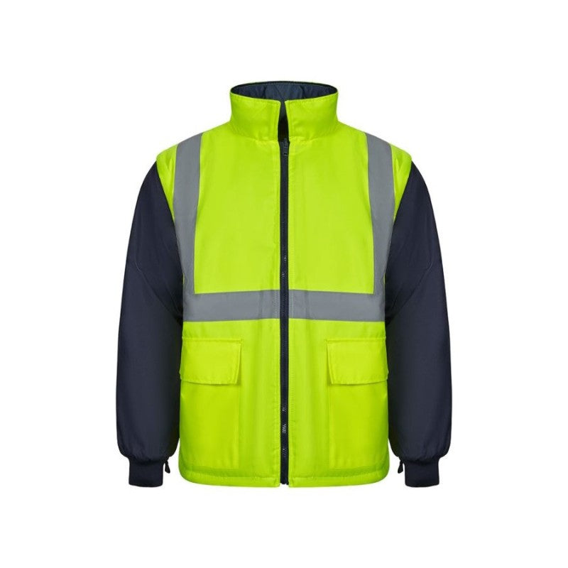 Parka 4 en 1 bicolor de alta visibilidad Velilla 306003, detalle - Vetonek