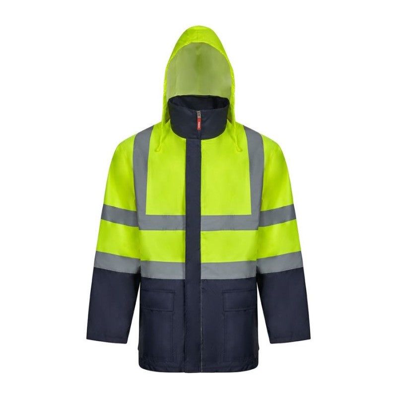 Parka 4 en 1 bicolor de alta visibilidad Velilla 306003, configuración desmontable - Vetonek