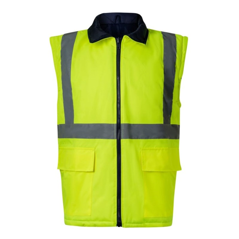 Parka 4 en 1 bicolor de alta visibilidad Velilla 306003, detalle - Vetonek