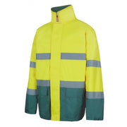 Parka bicolor de alta visibilidad Velilla 306002, combinación de color - Vetonek