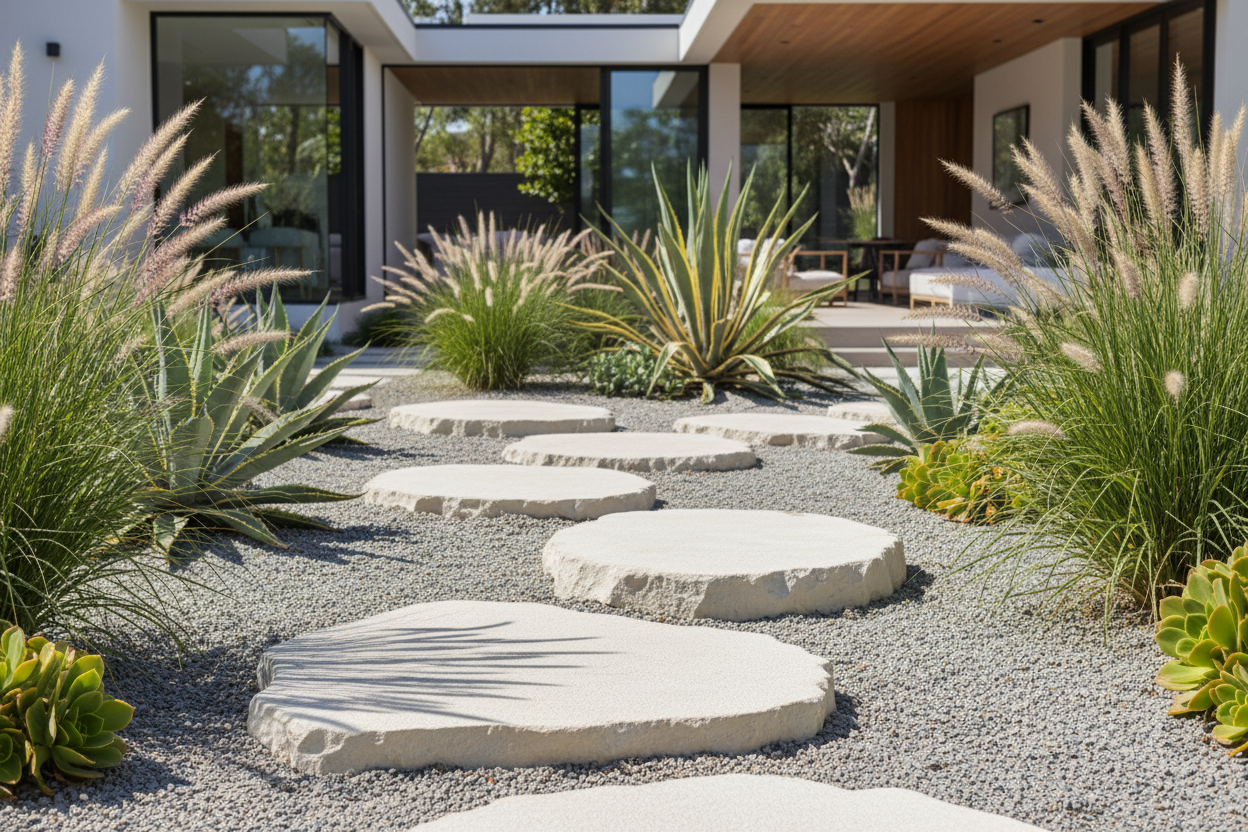 Paso japonés de piedra natural Ovoide - Vetonek