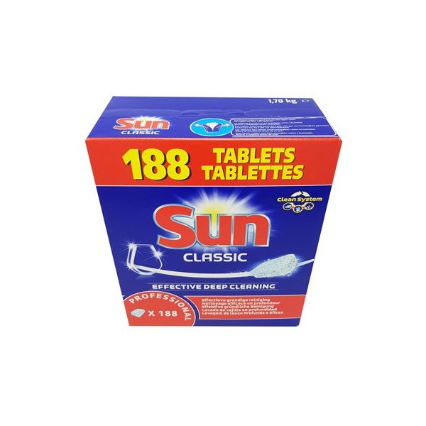 Pastillas lavavajillas profesional Sun Classic - Pack 188 uds Vetonek