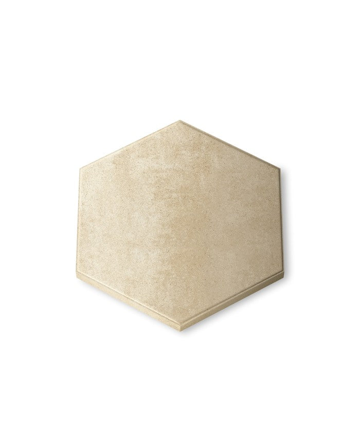 Losa Hexagonal Laguardia de hormigón, pavimento de gran formato con cantos biselados - Vetonek