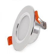 Foco Downlight LED 5W 400Lm 6000ºK Aro Plateado — Vetonek