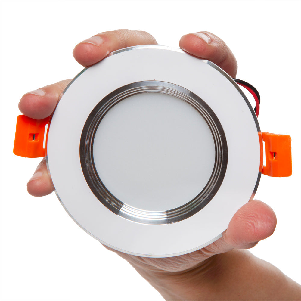 Foco Downlight LED 5W 400Lm 6000ºK Aro Plateado — Vetonek (3)
