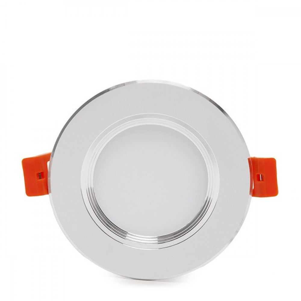 Foco Downlight LED 5W 400Lm 6000ºK Aro Plateado — Vetonek (4)