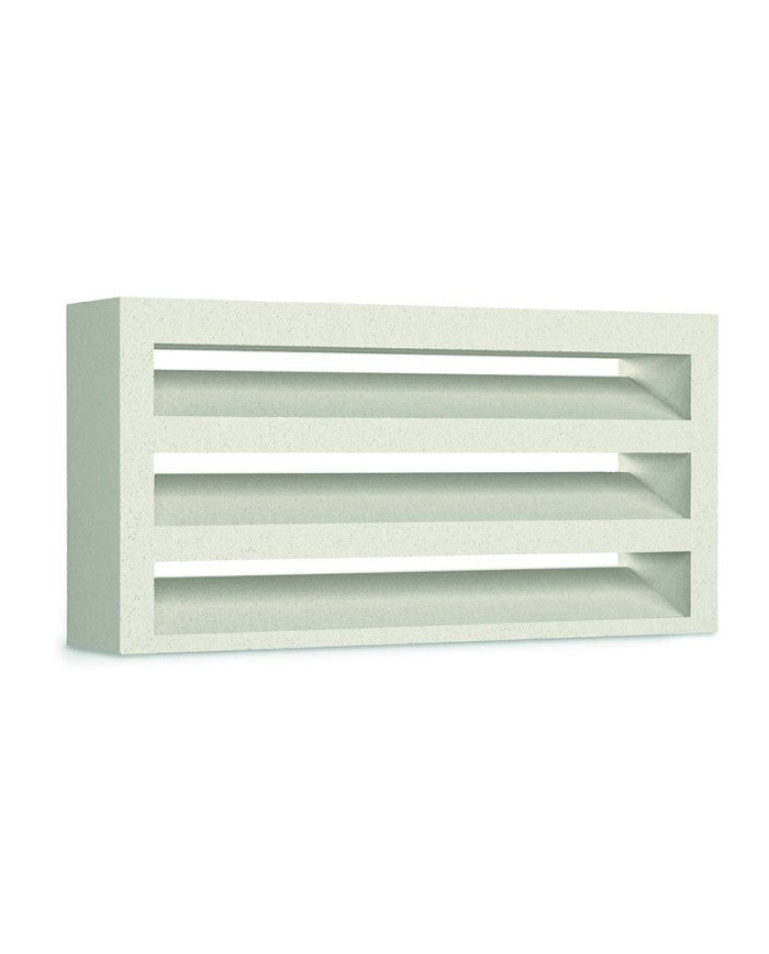 Persiana de ventilación de hormigón de lamas fijas, para ventilar garajes, bodegas y secaderos - Vetonek