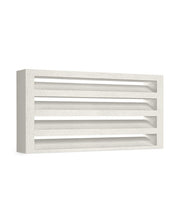Persiana de ventilación de hormigón de lamas fijas, medida de 40 × 20 × 8 cm - Vetonek