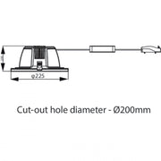 Downlight LED "Philips" 24W 2400Lm 3000ºK IP54 — Vetonek (3)