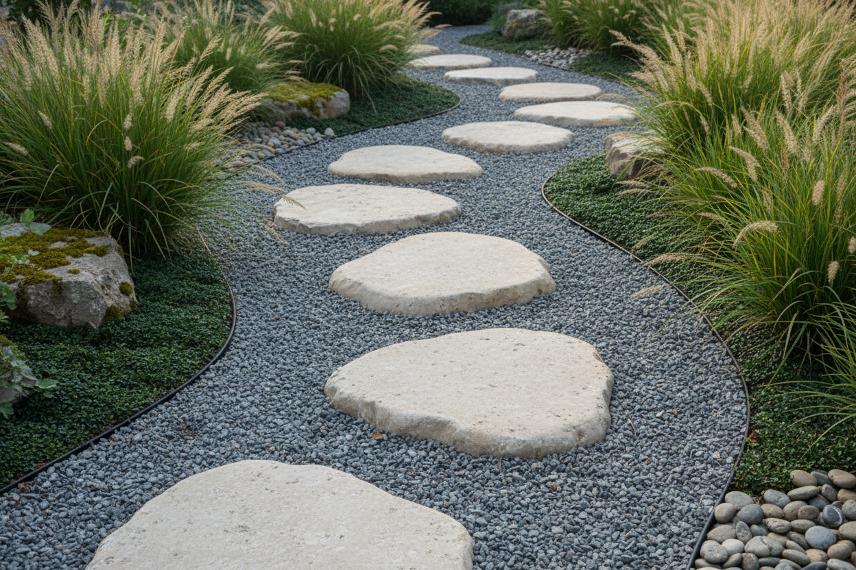 Paso japonés de piedra natural Ovoide - Vetonek