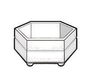 Pieza base de la Jardinera Modular Jalón