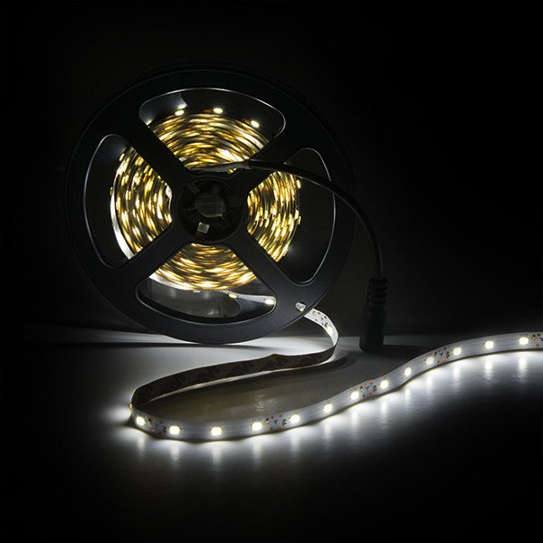 Tira de 300 LEDs 24W 1.200Lm CRI85 6000ºK SMD3528 12VDC x5M — Vetonek