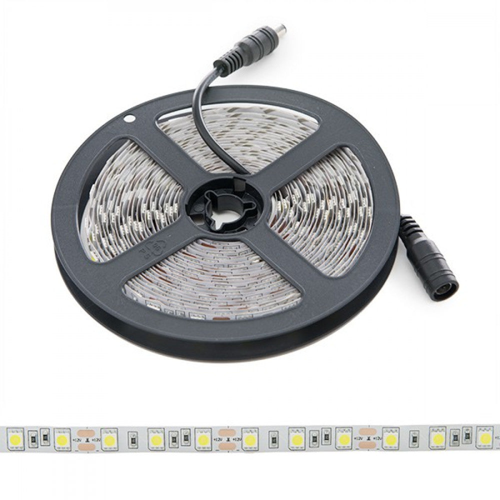 Tira de 300 LEDs 72W 3.780Lm CRI85 6000ºK SMD5050 12VDC x5M — Vetonek
