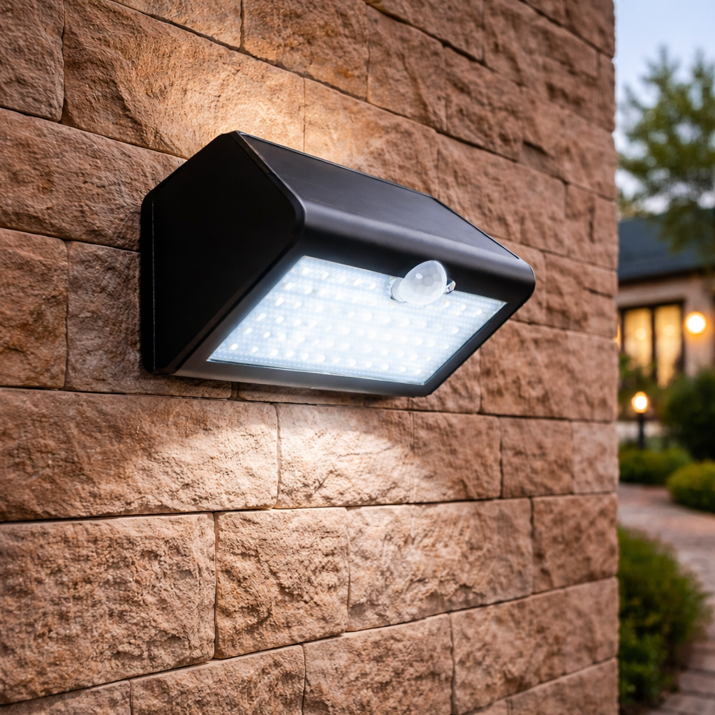Aplique LED 6000ºK Solar IP65 Sensor — Vetonek