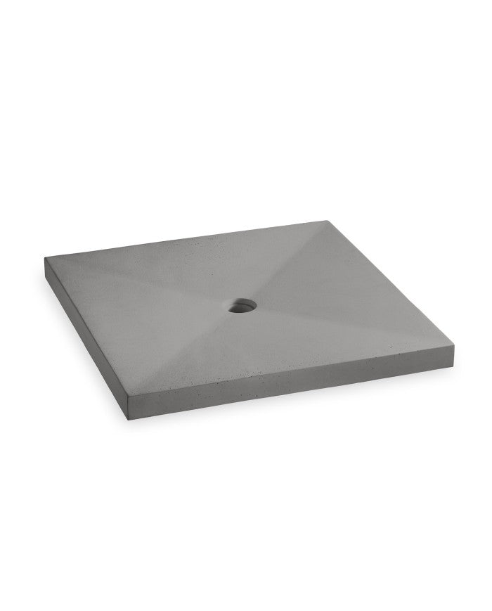 Plato de ducha de hormigón 80x80, ducha de exterior para piscina y jardín - Vetonek