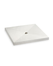 Plato de ducha de hormigón 80x80, desagüe central de 66 mm y pendiente de fábrica - Vetonek