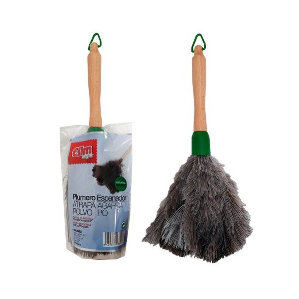 Plumero atrapapolvo pequeño de plumas de avestruz 30 cm Vetonek