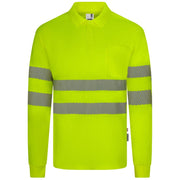 Polo de alta visibilidad manga larga reciclado GRS Velilla 305534 - Vetonek