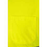 Polo bicolor de algodón de alta visibilidad manga larga Velilla 305515, combinación de color - Vetonek