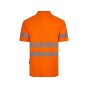 Polo de alta visibilidad manga corta reciclado GRS Velilla 305532, detalle - Vetonek