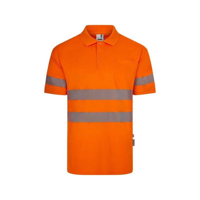 Polo de alta visibilidad manga corta reciclado GRS Velilla 305532 - Vetonek