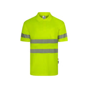 Polo de alta visibilidad manga corta reciclado GRS Velilla 305532, detalle - Vetonek