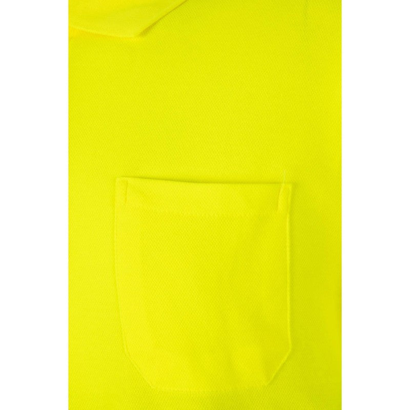 Polo de algodón de alta visibilidad manga larga Velilla 305514, detalle - Vetonek