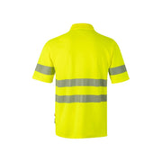Polo de alta visibilidad manga corta cinta segmentada Velilla 305522, detalle - Vetonek
