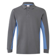 Polo bicolor de manga larga Velilla 105514 - Vetonek