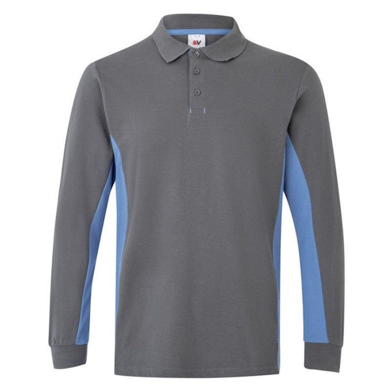Polo bicolor de manga larga Velilla 105514 - Vetonek
