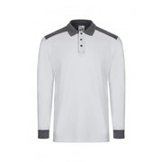 Polo stretch bicolor de manga larga Velilla 105529S - Vetonek