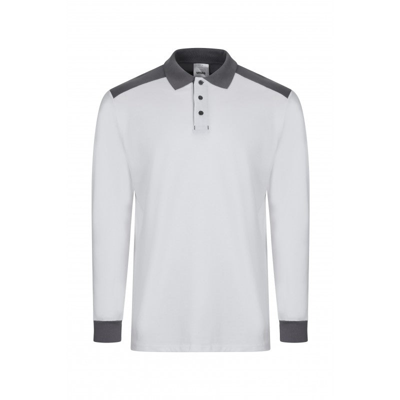 Polo stretch bicolor de manga larga Velilla 105529S - Vetonek