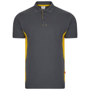 Detalle del cuello de canalé del polo bicolor Velilla 105504 - Vetonek