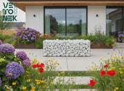 Bolo blanco puro para gaviones piedra cantos rodados para gavion bancos