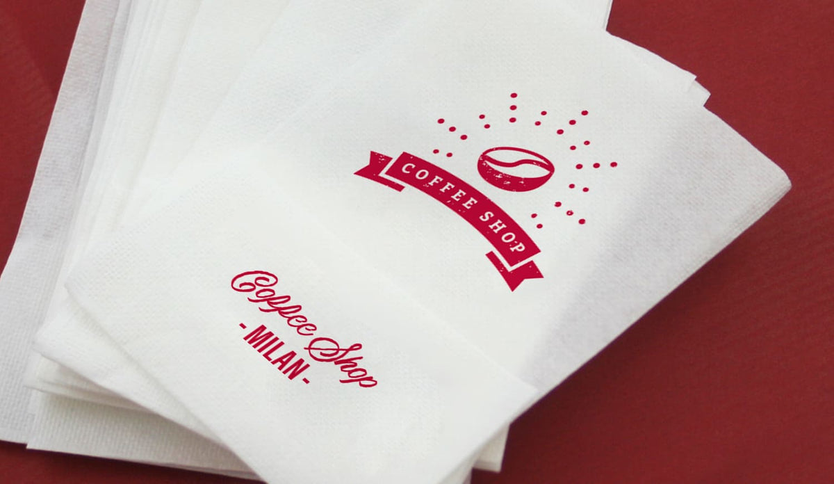 Servilletas para dispensador personalizadas con logo a 1 tinta