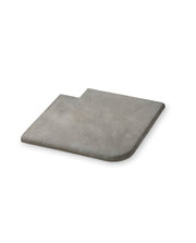 Remate de piscina Ainsa plano de hormigón, acabado en blanco - Vetonek