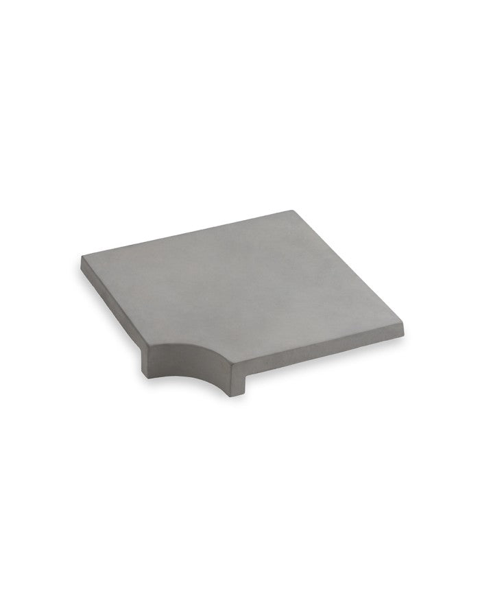 Remate de piscina Medinaceli de hormigón, acabado liso en blanco - Vetonek