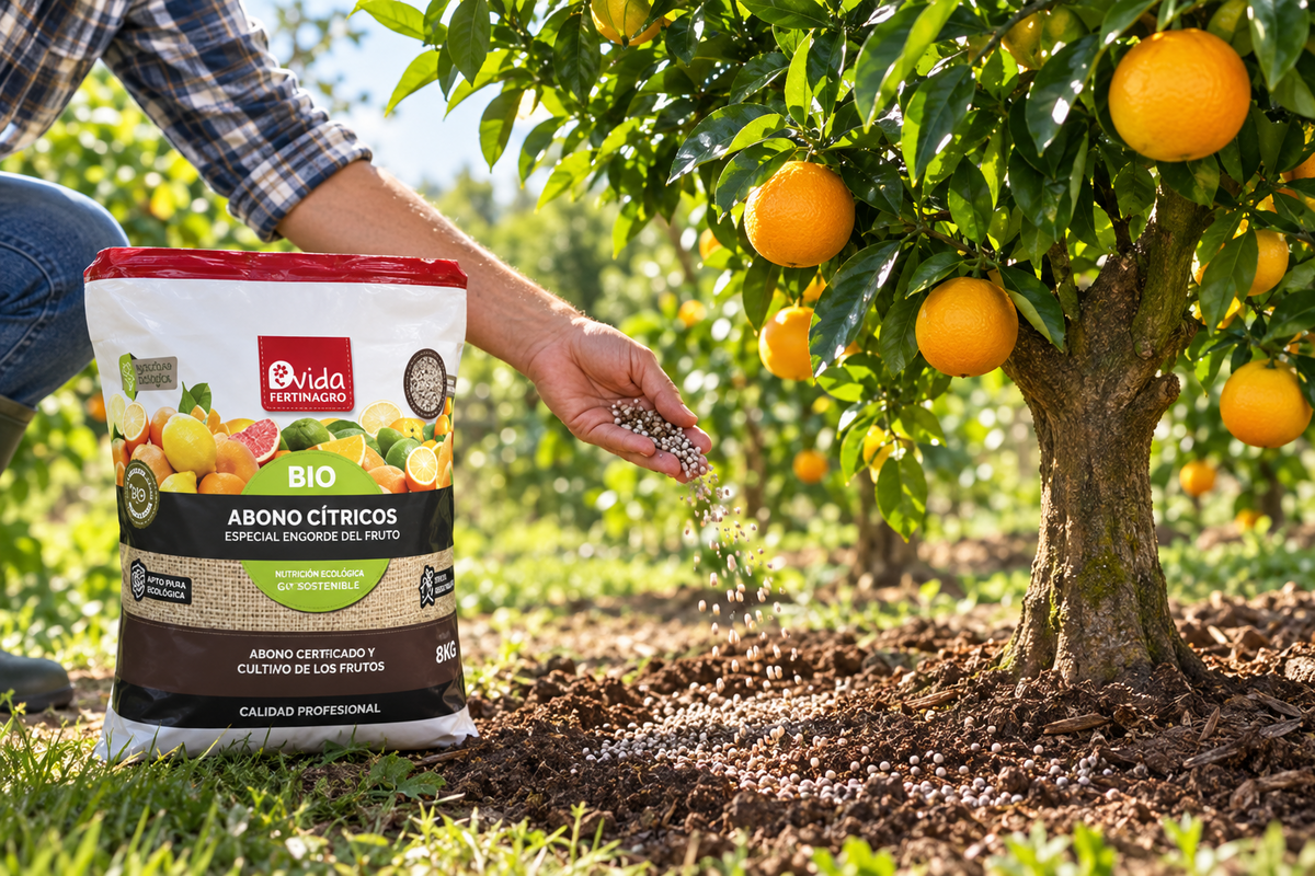 Abono cítricos BIO 800 g · especial engorde del fruto