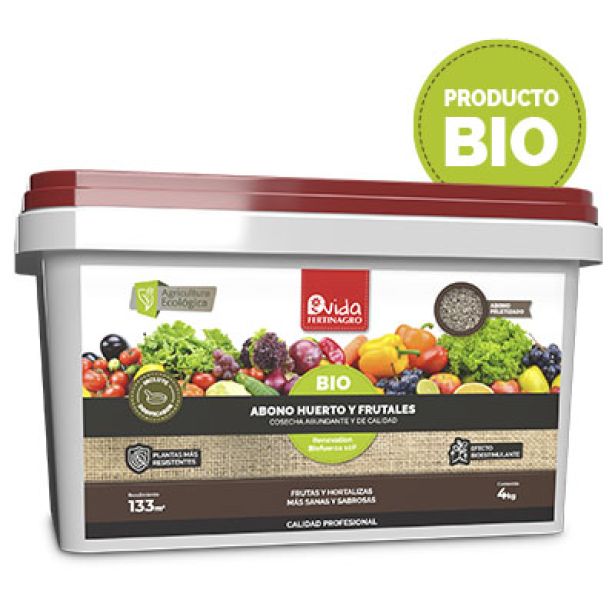 Bio-Dünger für Gemüsebeet und Obstbäume, granuliert, Fertinagro Vida Eimer