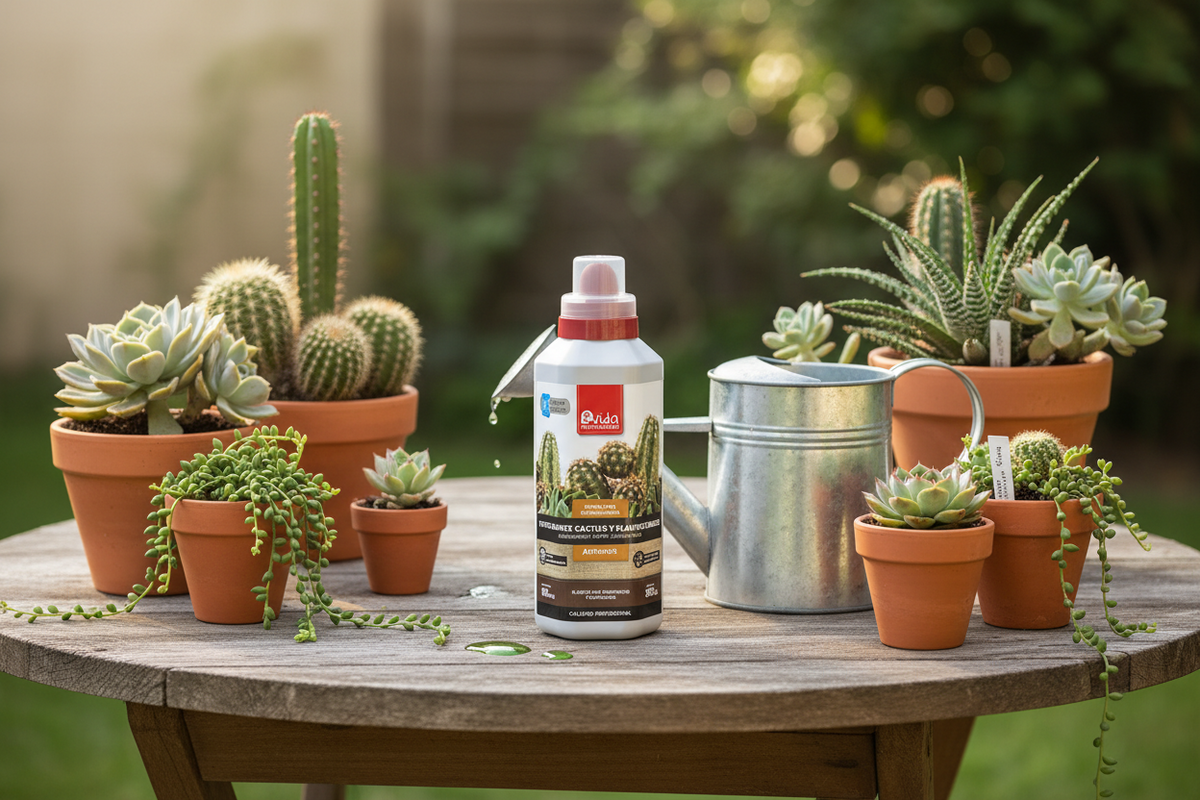 Fertilizante cactus y plantas crasas 500 ml · crecimiento equilibrado