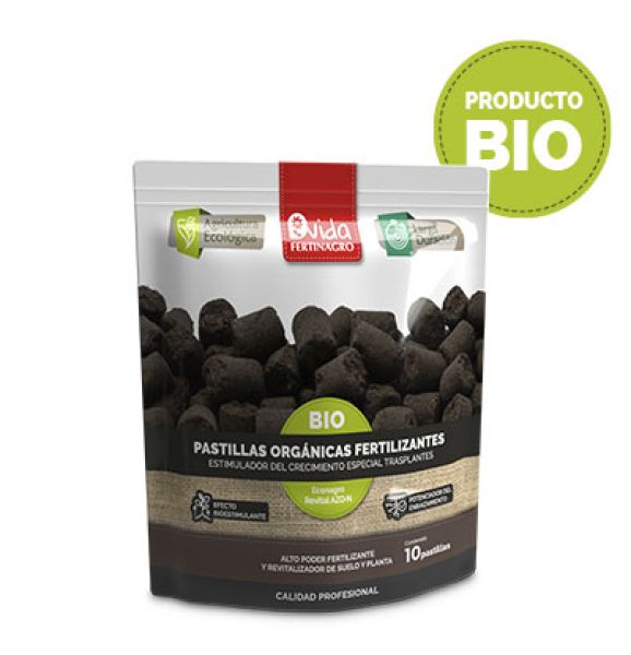 Bio-Fertinagro Vida organische Düngertabletten, 10 Tabletten
