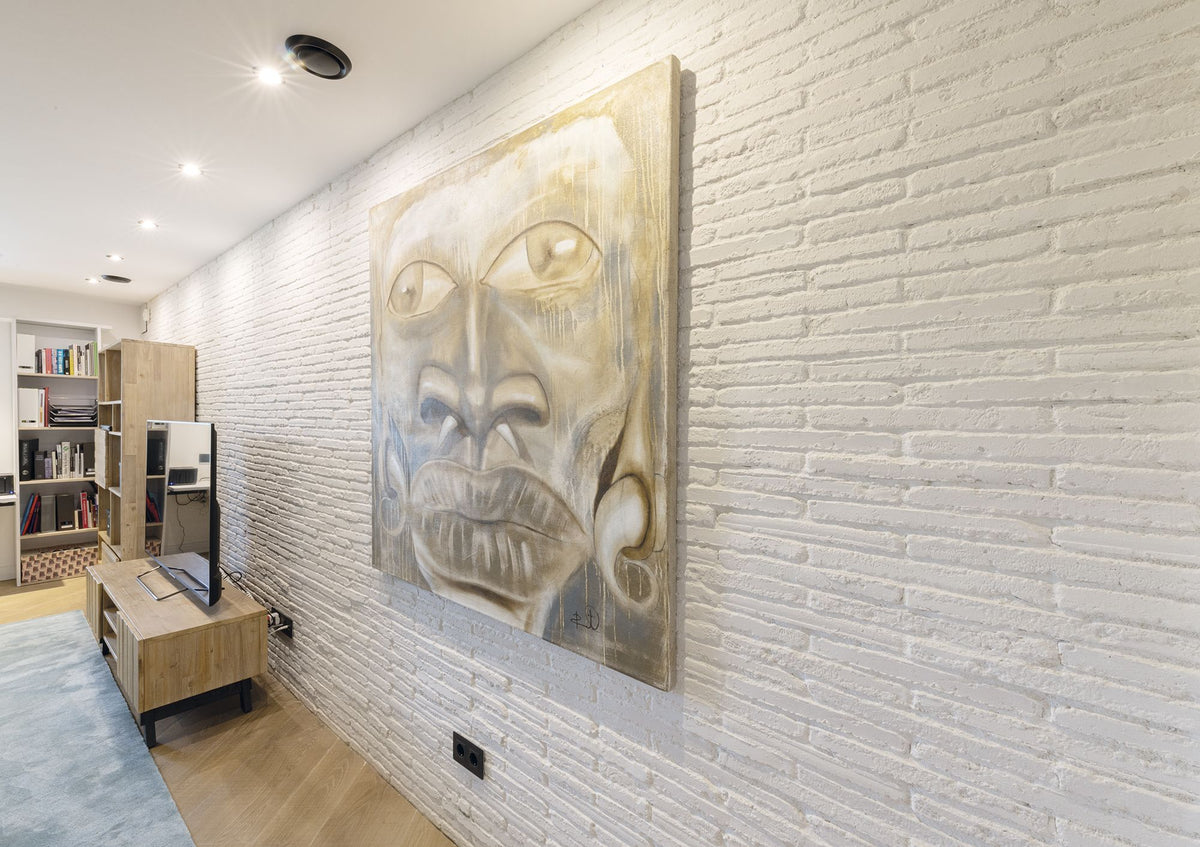 Revestimiento Ladrillo Castejón Blanco en ambiente