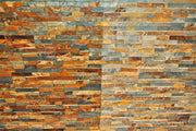 Textura del panel de piedra natural Miranda en tonos óxido y multicolor