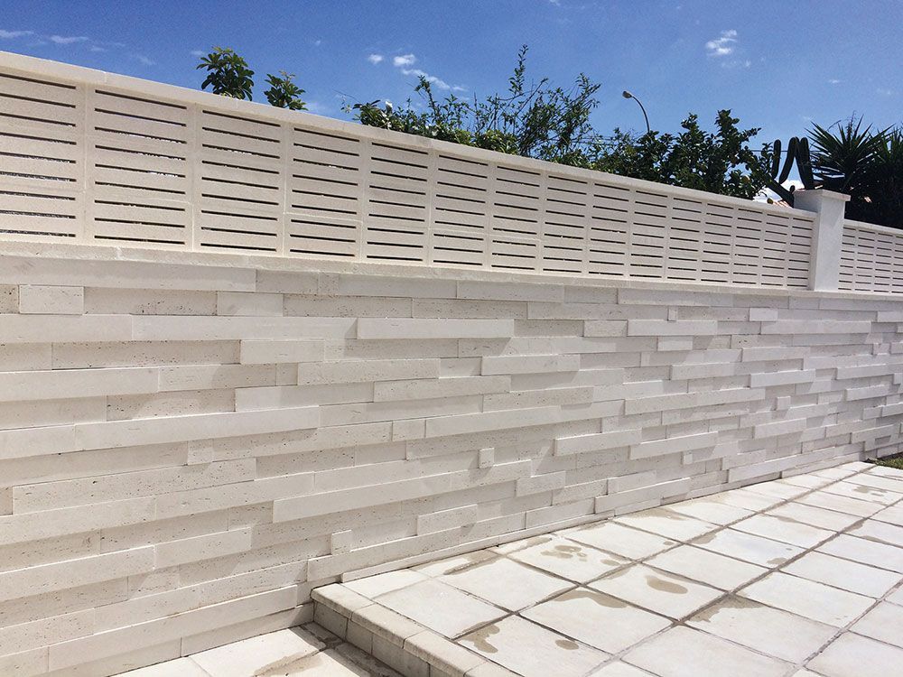 Muro con Revestimiento Funes tipo ladrillo romano