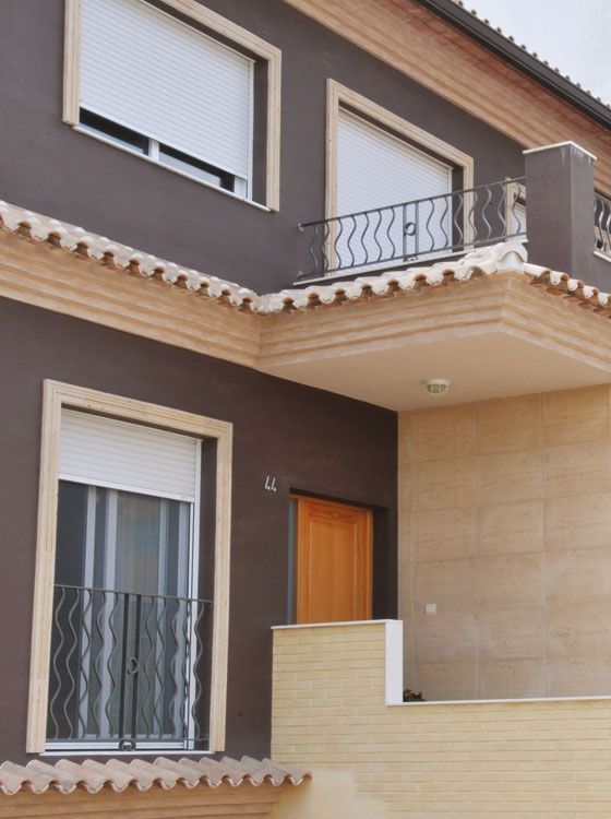 Detalle del veteado del Revestimiento Monteagudo