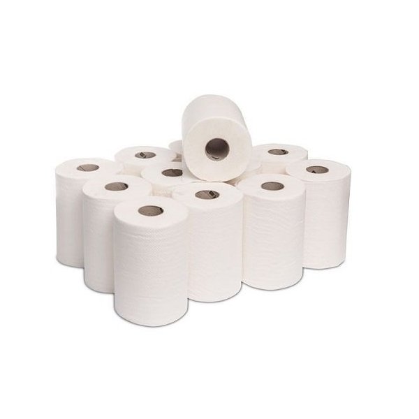 Papel Secamanos Laminado Mini Mecha Doble Capa - Pack 12 Rollos Vetonek